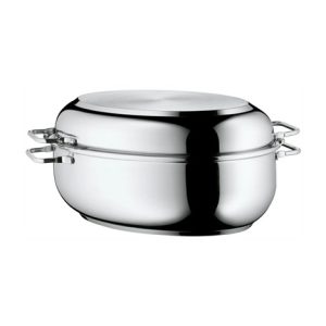 WMF - Oválný pekáč s poklicí 2v1, rozměry 41x28,5 x18 cm, nerezová ocel