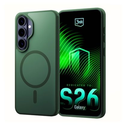 3mk ochranný kryt Smoke MagCase Green pro Samsung Galaxy S26+