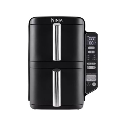 Ninja SL300EU Double Stack horkovzdušná fritéza, 7,6l, černá, 6 funkcí, stohovatelné zásuvky, nepřilnavé